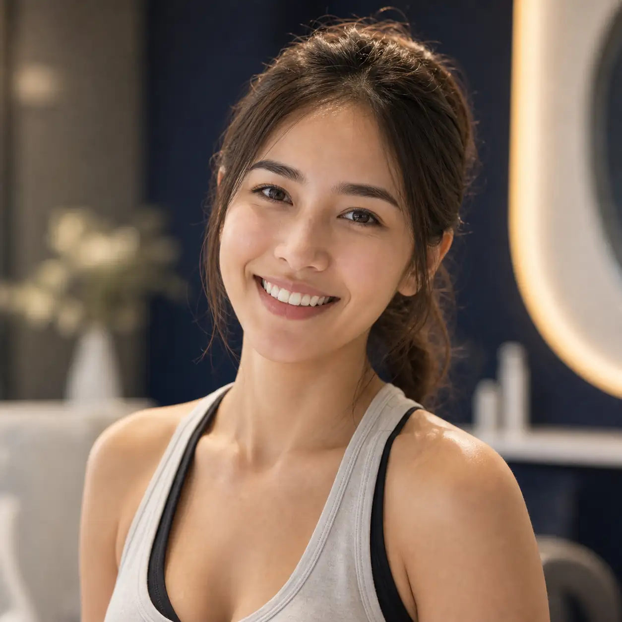 คุณเอมยิ้มสดใสหลังจัดฟันใส